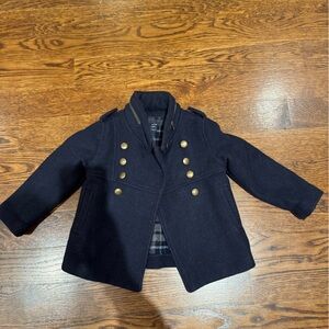 Stella McCartney for Baby Gap Navy Pea Coat with Gold Buttons